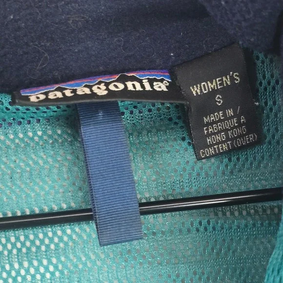 Patagonia Vintage Rain Jacket Women S Purple Nylon Gorpcore Hooded Windbreaker - Picture 4 of 7